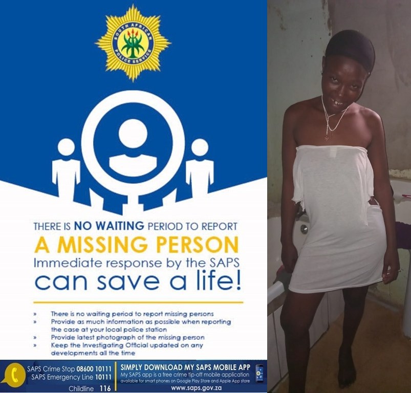 The Vrede police request community assistance in locating Delisiwe Noxolo Dladla
