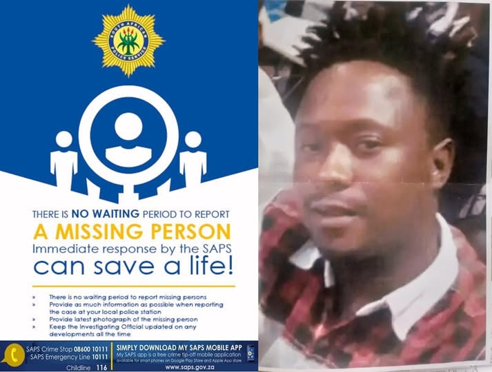 Bohlokong Police in the Free State request community assistance in locating a missing person, Lefu Mokoena