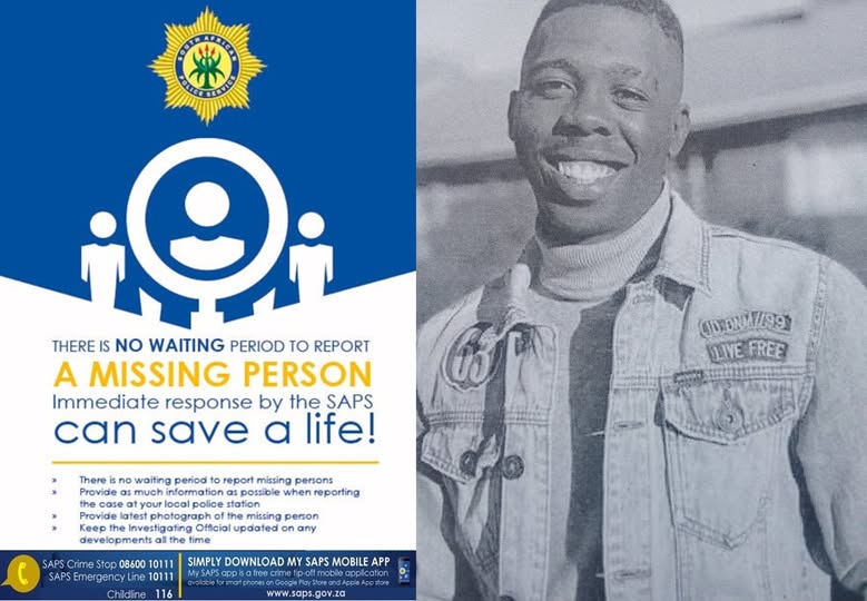 Reitz Police in the Free State request public assistance in locating a missing person, Kabelo Mahlomola Mofokeng