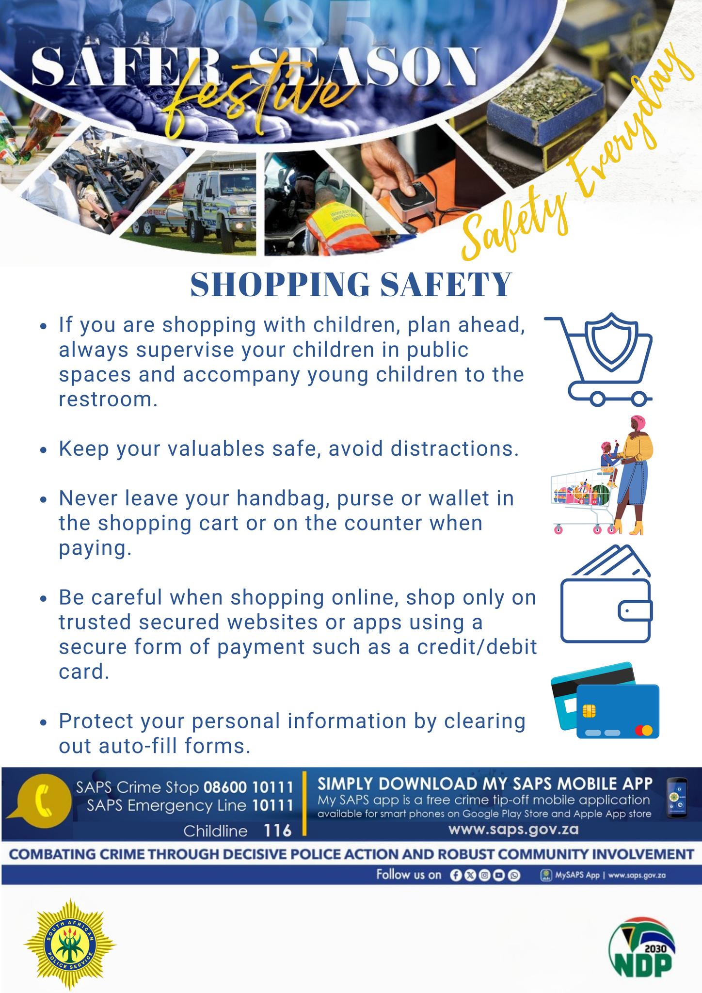 Don't neglect safety when shopping this festive season