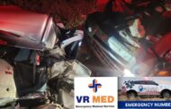 Collision on the N1 preceding the Nelson Mandela offramp, Bloemfontein