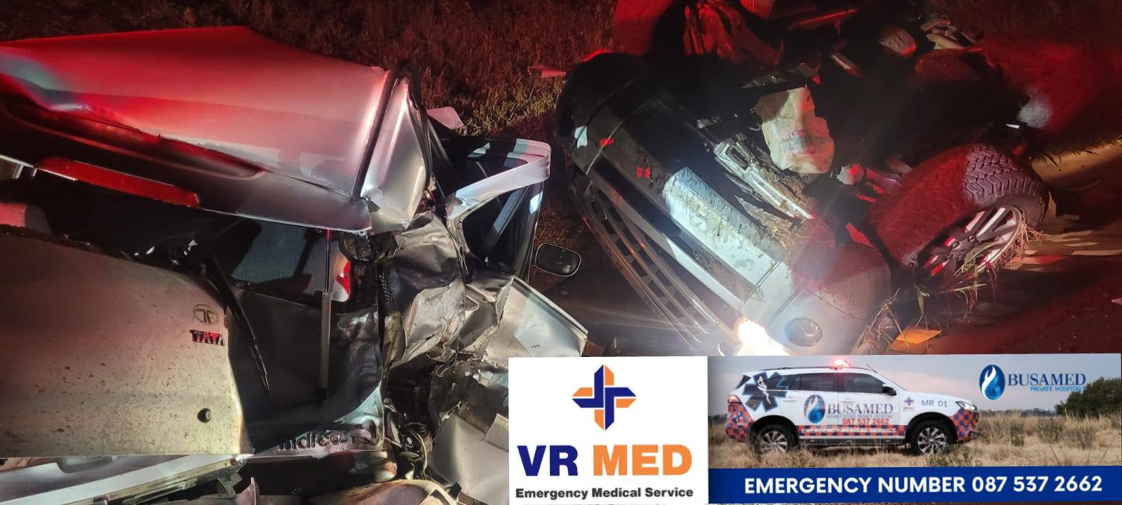 Collision on the N1 preceding the Nelson Mandela offramp, Bloemfontein