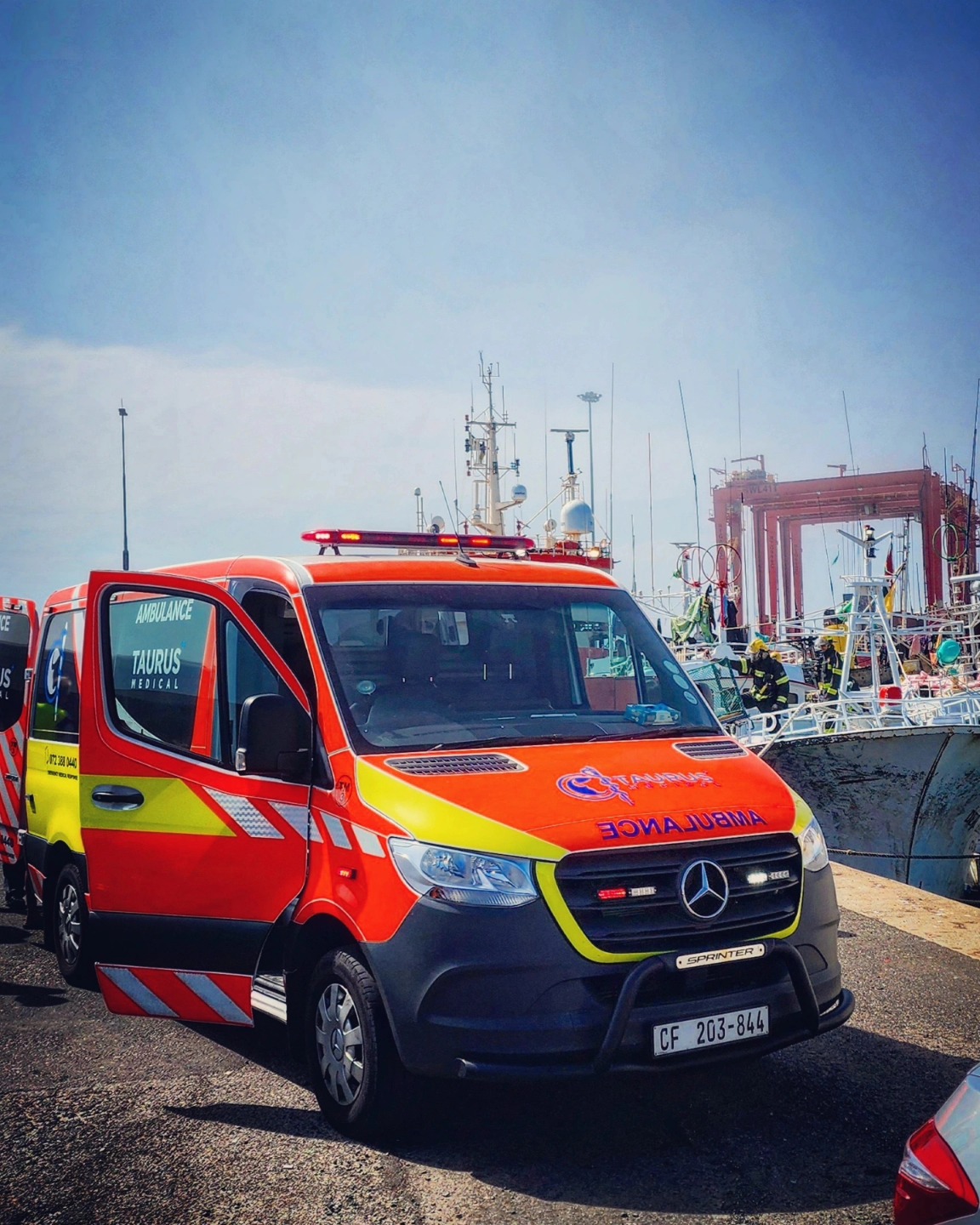 Seriously injured patient transported from Hout Bay Harbour after an incident at sea