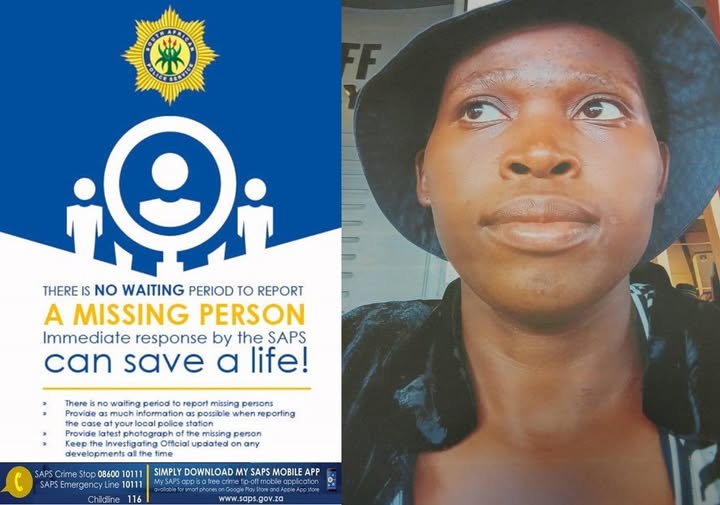 The South African Police Service (SAPS) in Schoemansdal is appealing to members of the community to assist in locating a #missing person, Nothando Nkosi