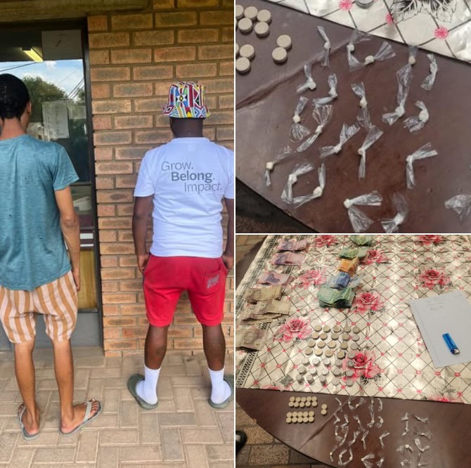 Two suspects arrested for possession of drugs in Ashbury Heidedal