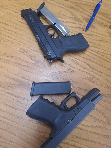 Firearms recovered in the Durban CBD