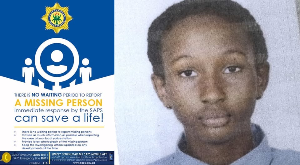 SAPS Pretoria West in Gauteng seeks public assistance in locating a missing teen, 16yr-old Schizza Scott Cornella Akaliza