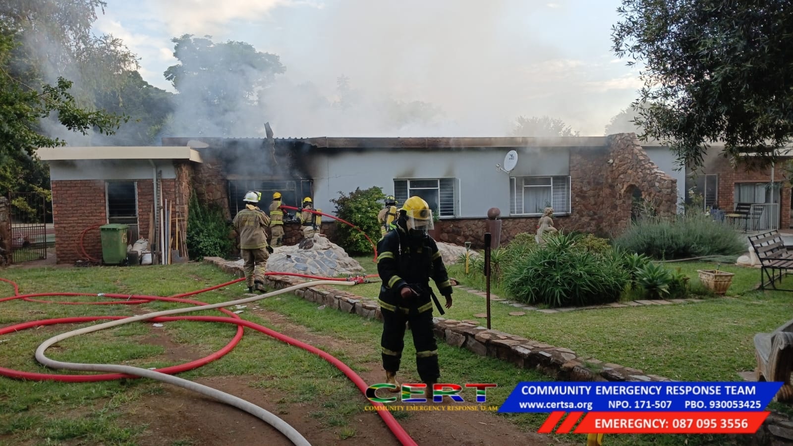 Residential house fire in Wierdapark