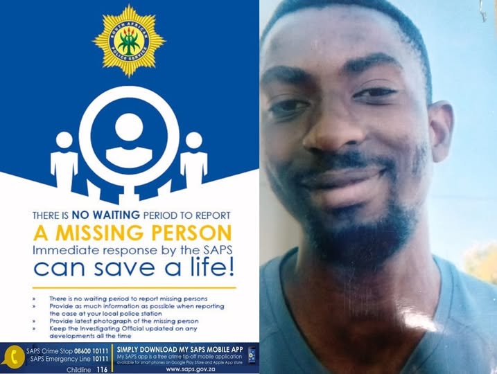The Police in Giyani, Limpopo, continue search efforts to locate Arther Mdaka (26), who has been missing