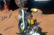 A suspected stolen compressor recovered at a local mechanic in Galeshewe