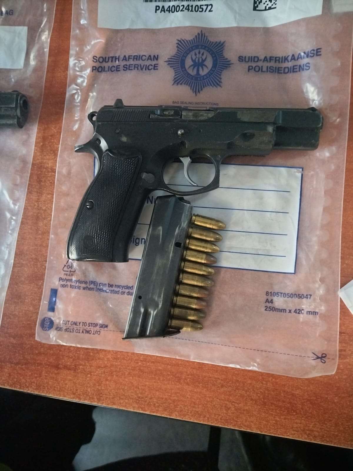 Suspects arrested for possession of a prohibited firearm