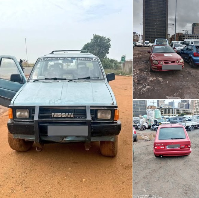Vehicles impounded for number plate investigation in Johannesburg & surrounding areas