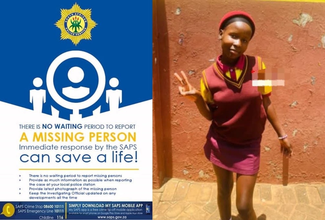 Police in Bolobedu under the Mopani District are appealing to members of the public to assist in locating a missing 13-year-old girl, Sabatha Emmy Lebea