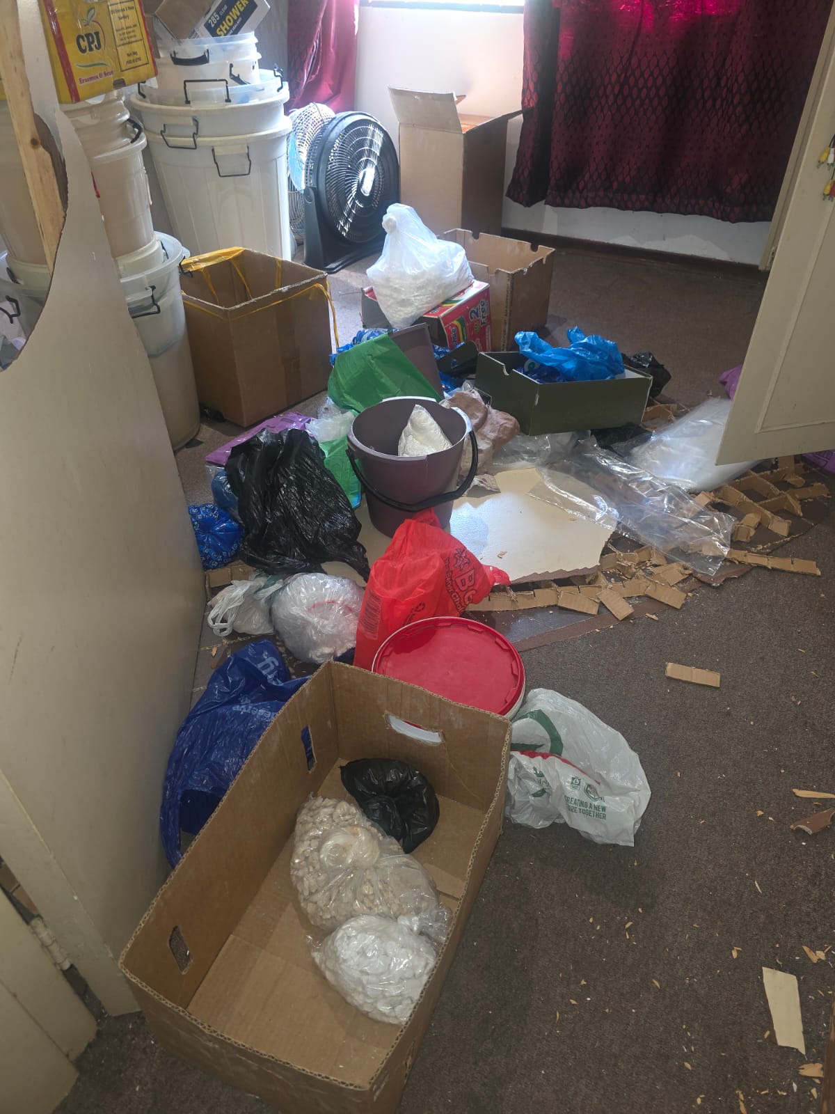 Suspected drug lab uncovered at Rembrandt Avenue in Sandton