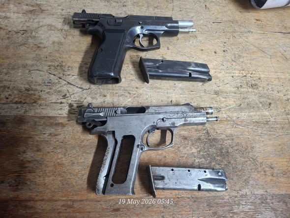 Crime combating operations resulted in the confiscation of firearms, ammunition, and the arrests of two suspects