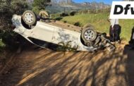 Single vehicle accident on Waterfall road in Dal Josafat