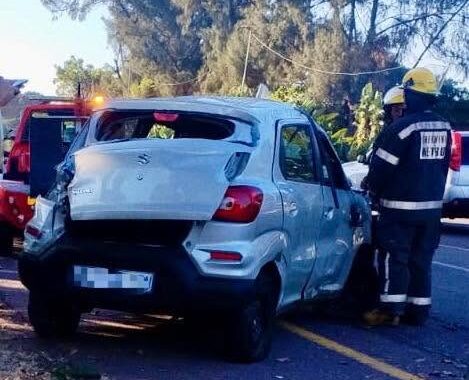 Suzuki Overturned After Striking Barrier: Virginia - KZN