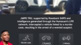 Murder suspect arrested with the assistance of Vumacan Technology