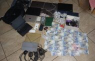 Suspect arrested for possession of suspected stolen property, contravention of the Immigration Act and bribery