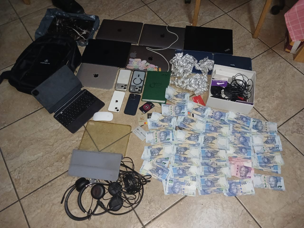 Suspect arrested for possession of suspected stolen property, contravention of the Immigration Act and bribery