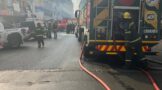 Commercial building fire in the Johannesburg CBD
