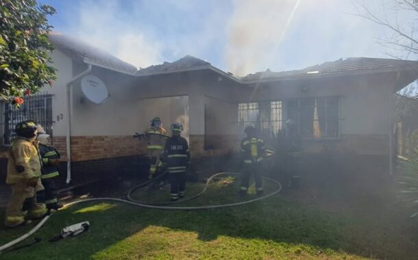 Residential structure fire in Germiston