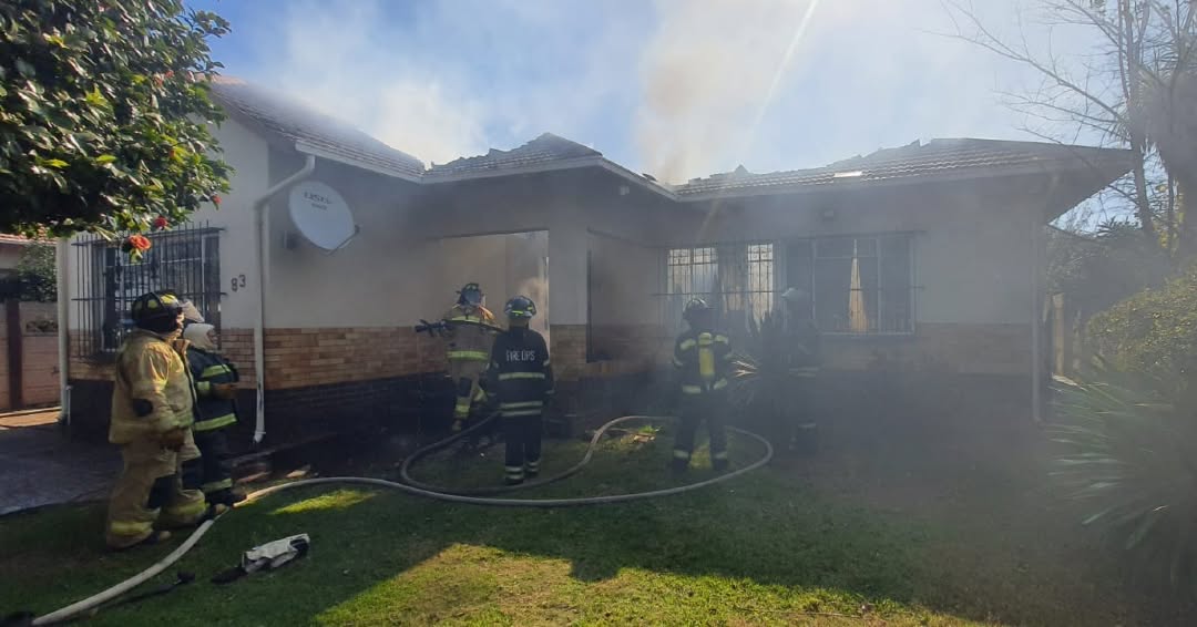 Residential structure fire in Germiston
