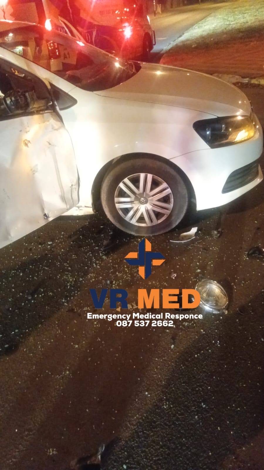 Collision at the intersection of Stalls Road and Jamnyn Avenue, Bloemfontein