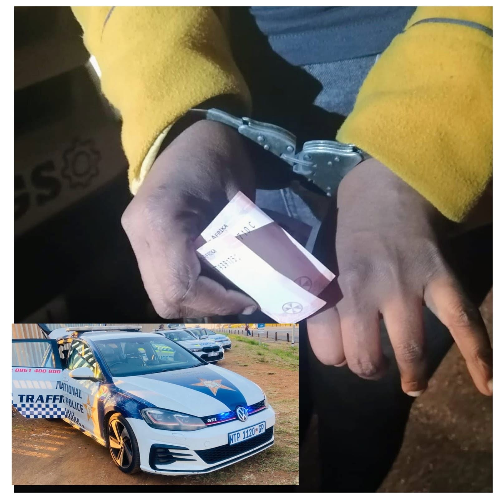 Undocumented person arrested by the National Traffic Police at the N1 Baobab Toll Plaza near Musina