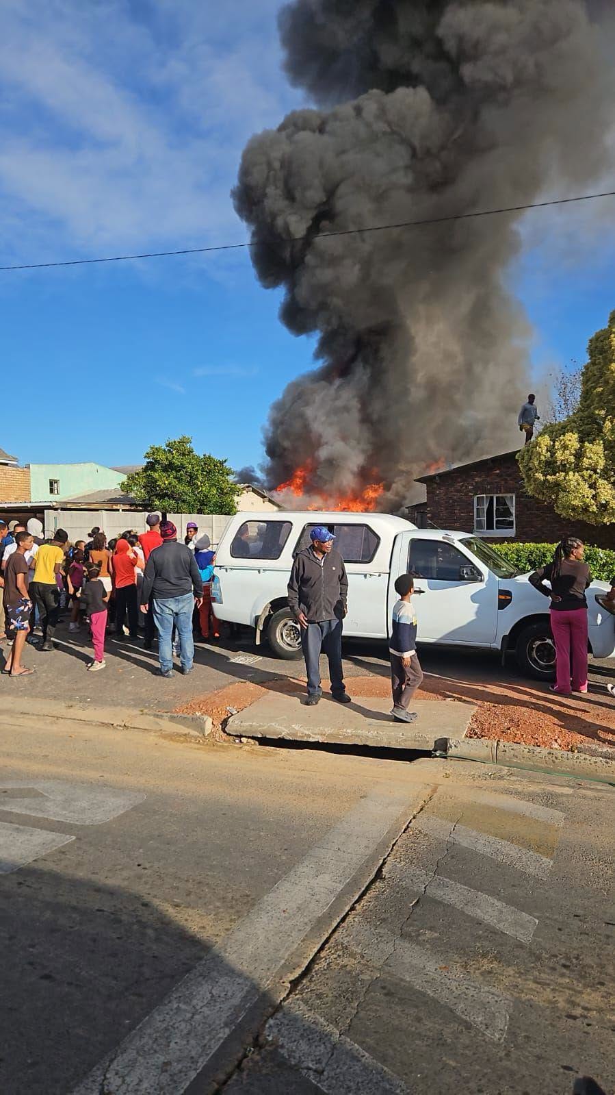 A fire destroyed 3 structures at Lantana Street, Paarl