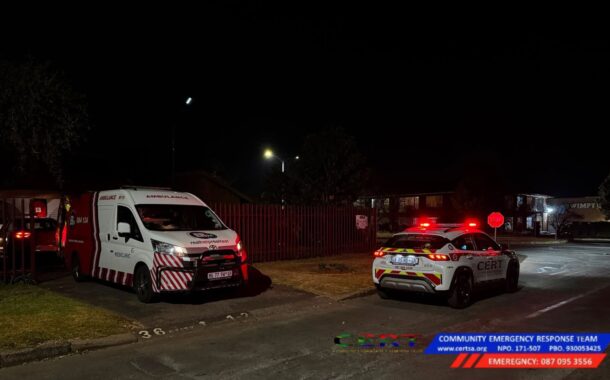 Medical emergency in Meyerton Central involving a patient experiencing a diabetic complication
