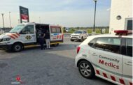 Collision between a motorbike and a car at the Lifestyle Centre, corner of Wood Drive and Berkshire Boulevard