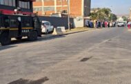 Protest action along Peter's Road in the Springfield Park area