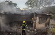 Extensive damage during a residential fire in East London