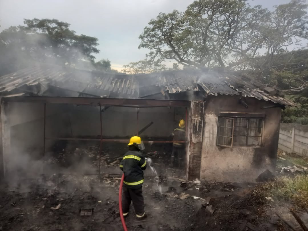 Extensive damage during a residential fire in East London