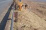 Road maintenance performed along the R59