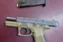 Suspect arrested for pointing a firearm and intimidation, in the Crystal Park area