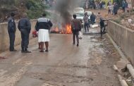 A protest action is currently underway in Mandela Park, Verulam