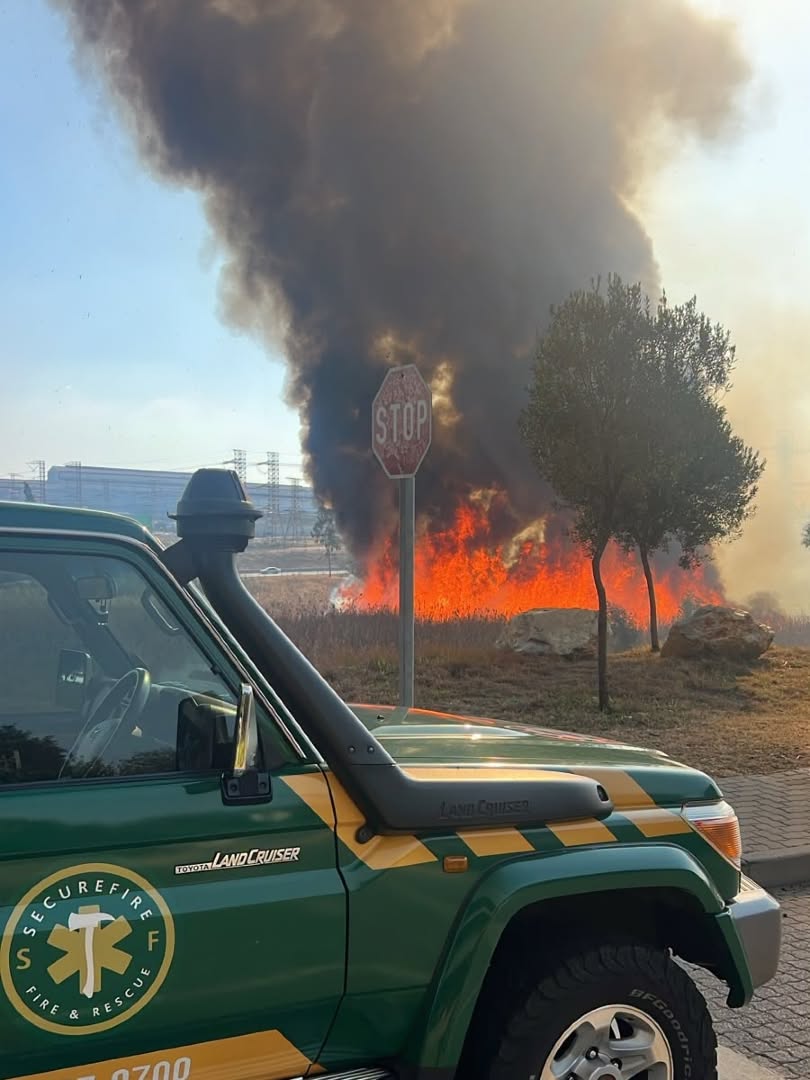 Fidelity SecureFire crews responded to a vegetation fire in Gosforth Park