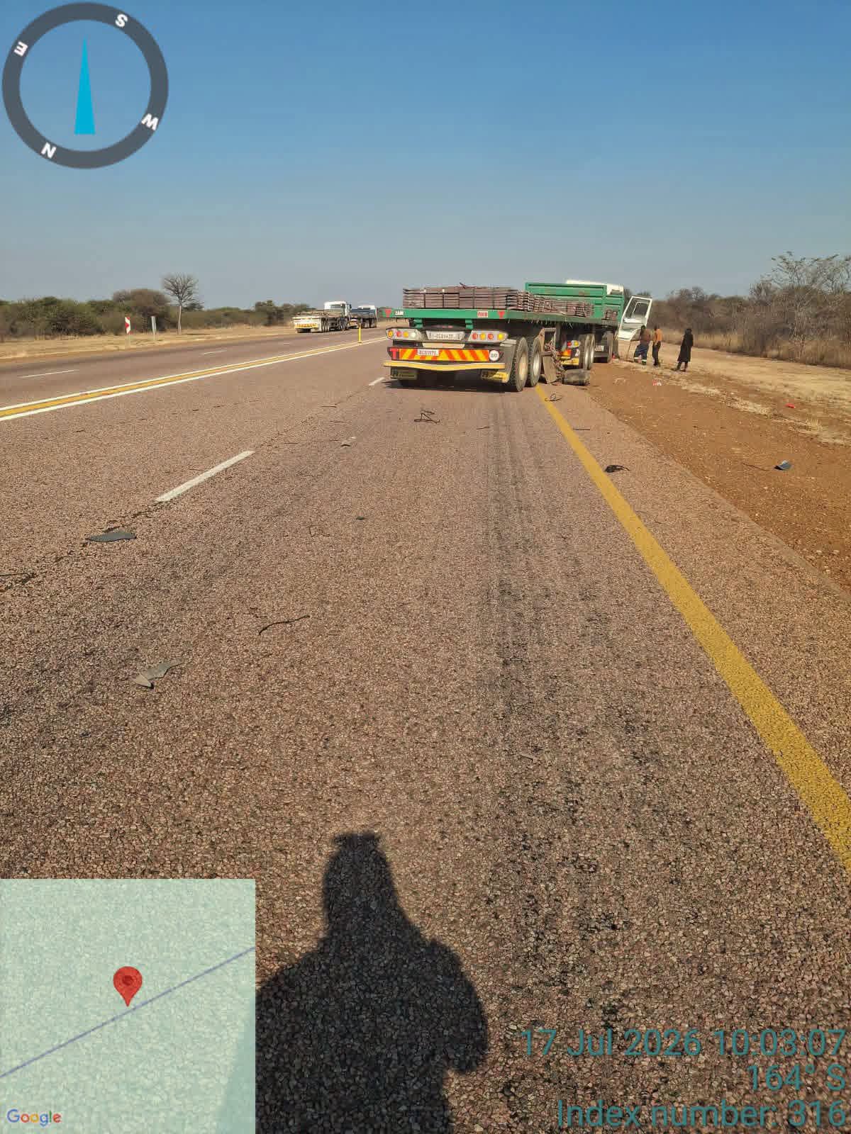 Motorists travelling on the N1 North Mookgopong are advised to exercise caution following a truck breakdown