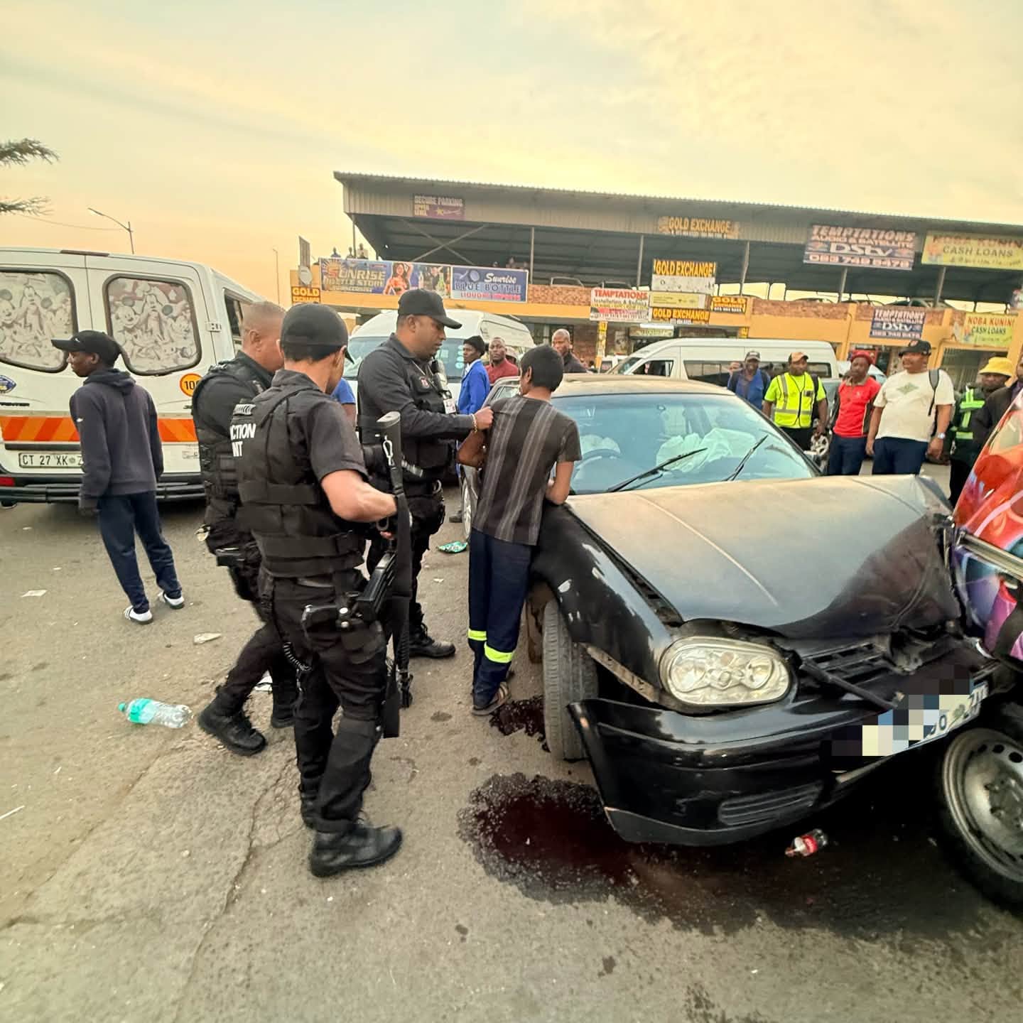 A customer's vehicle was crashed by a reportedly intoxicated Mechanic in the Verulam CBD - KZN