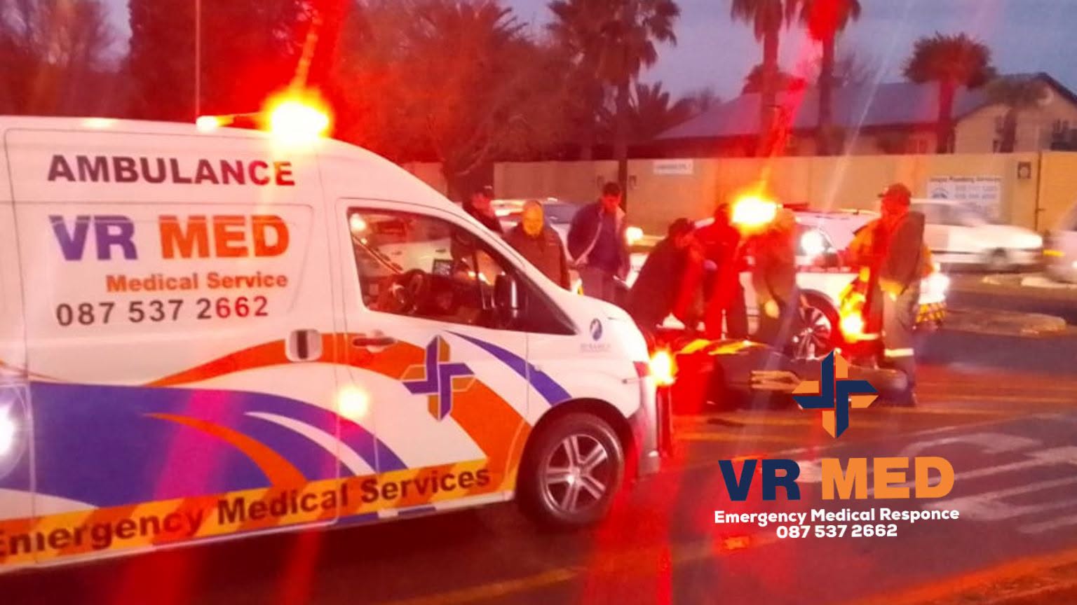VR Medical responded to a vehicle vs bike accident at the corner of Stalls and Benade Drive, Bloemfontein