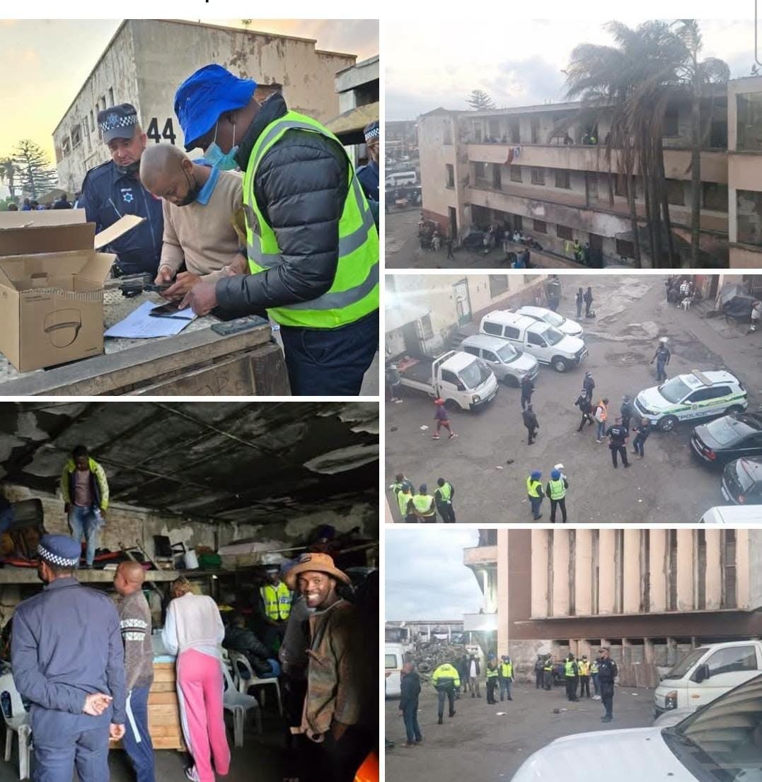 Joint operation targets illegally occupied buildings in Durban