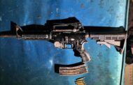 Suspect arrested in Marite, Calcutta in possession of a rifle and pistol believed to have been used in the commission of serious and violent crimes in the area