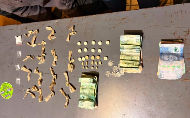 Suspects arrested allegedly dealing in illicit drugs at the local taxi rank, Welkom