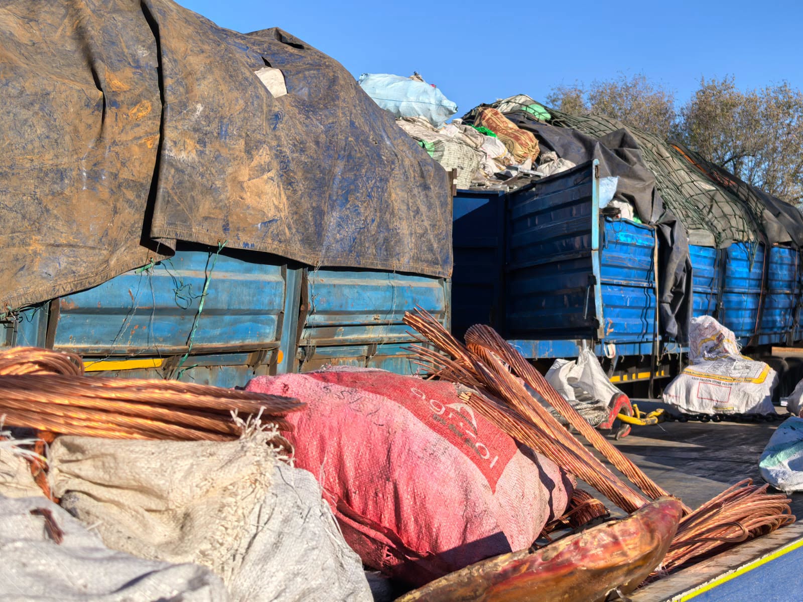 Truck driver arrested for the possession of stolen copper cable