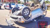Serious motor vehicle accident on the N1 southbound before Botha Avenue in Pretoria East
