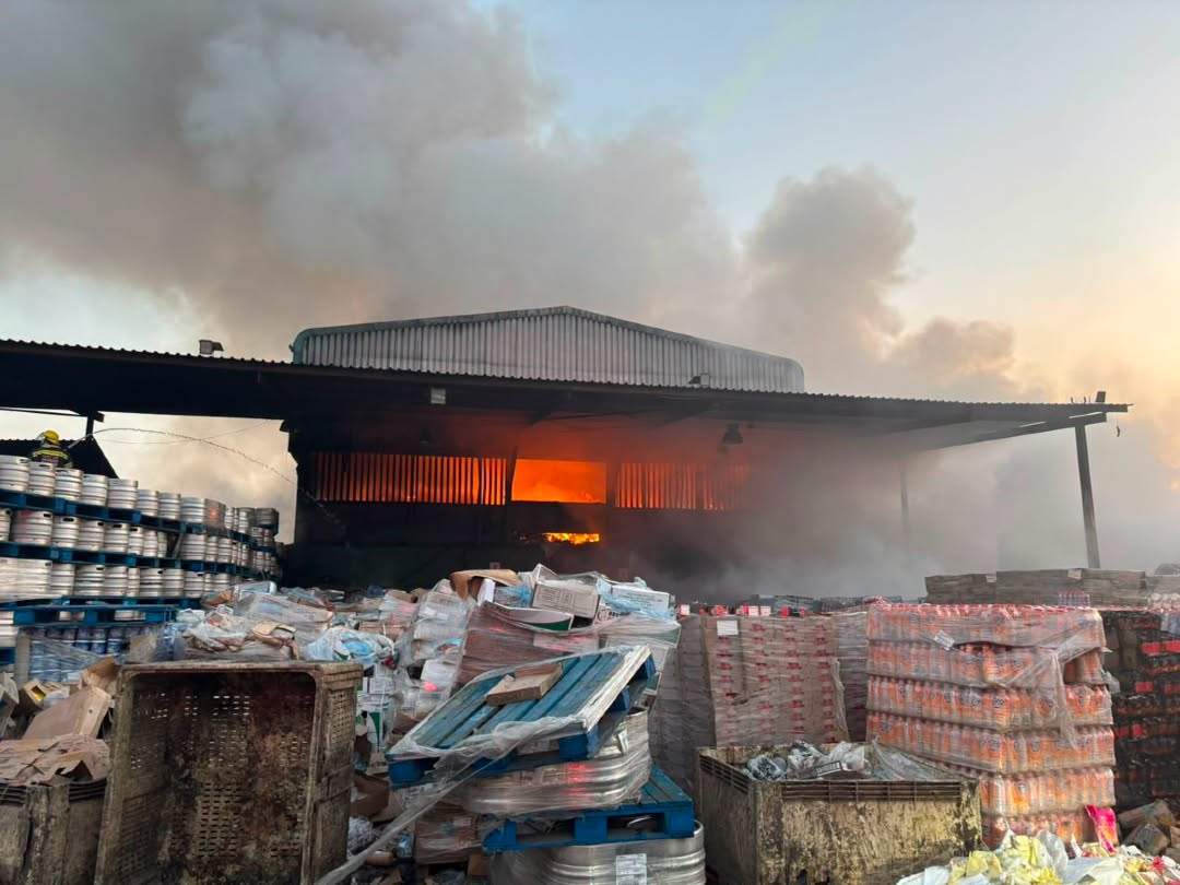 Fire contained at a waste facility in Springfield