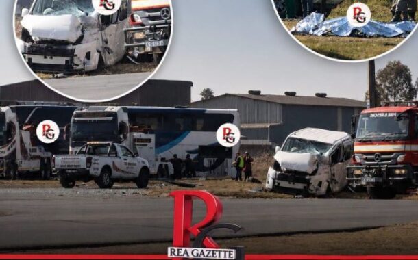 Multiple lives have been lost in a horrific Greyhound bus and taxi crash on Barrage Road in Vanderbijlpark
