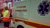 Motorbike collision at the corner of Wood Drive and Sandown Road